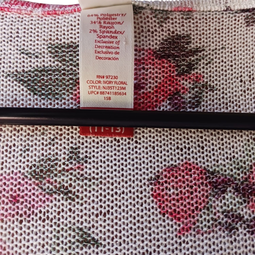 No Boundaries Floral Tank Top - Pink and Cream - Picture 4 of 7